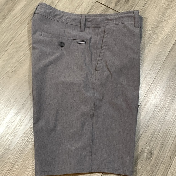 O’NEILL HYPERDRY Hybrid Heather Gray Flat Front Shorts size 33 - Picture 4 of 11